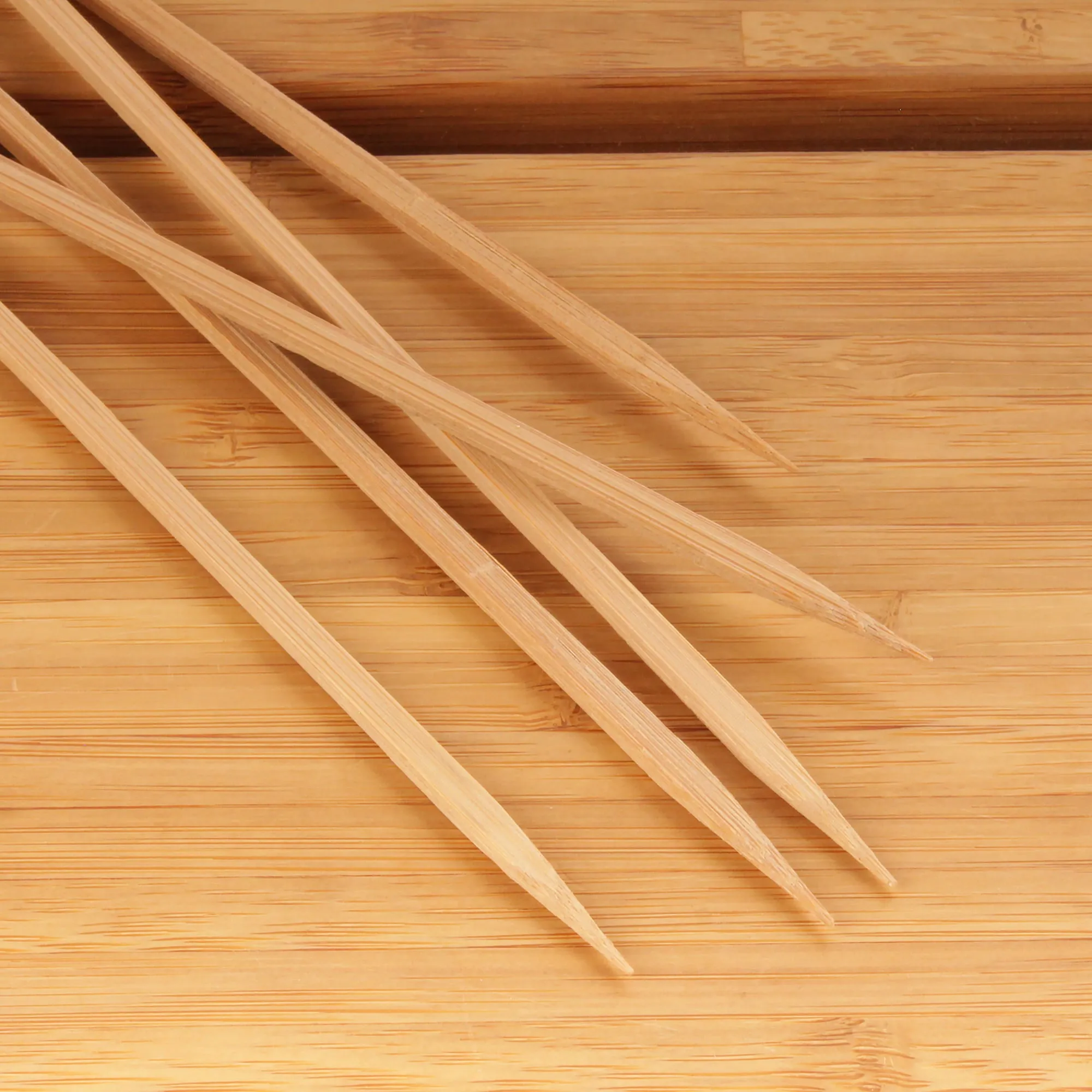 Premium Bamboo Arrow Skewers Picks - Carbonized Brown 9.8"
