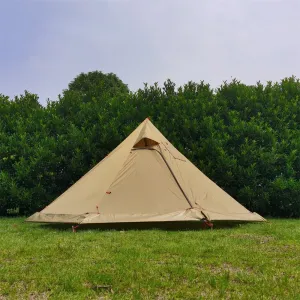 premium Camping Tent with Stove Jack, Teepee Tent for Hiking and Family Camping, 10.5' x 5.2'