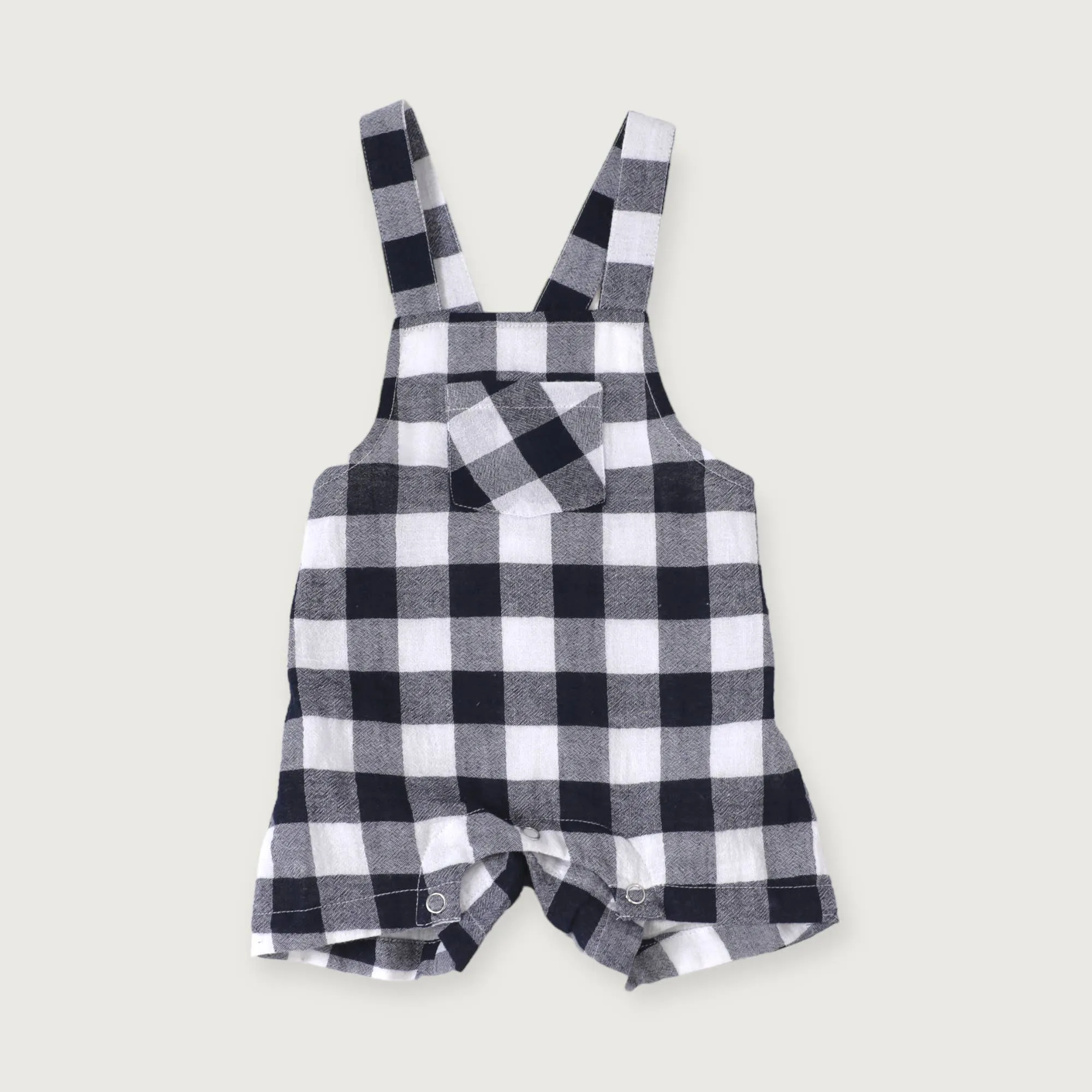 Raphael Checker Gingham Romper & Shirt Set