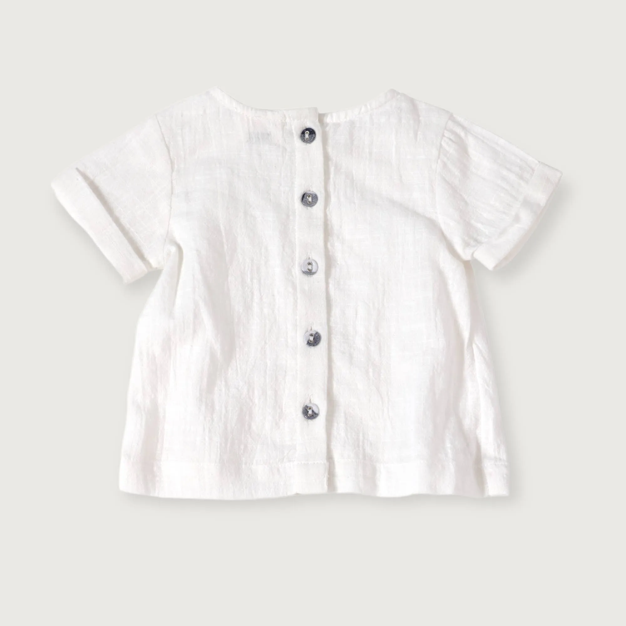 Raphael Checker Gingham Romper & Shirt Set