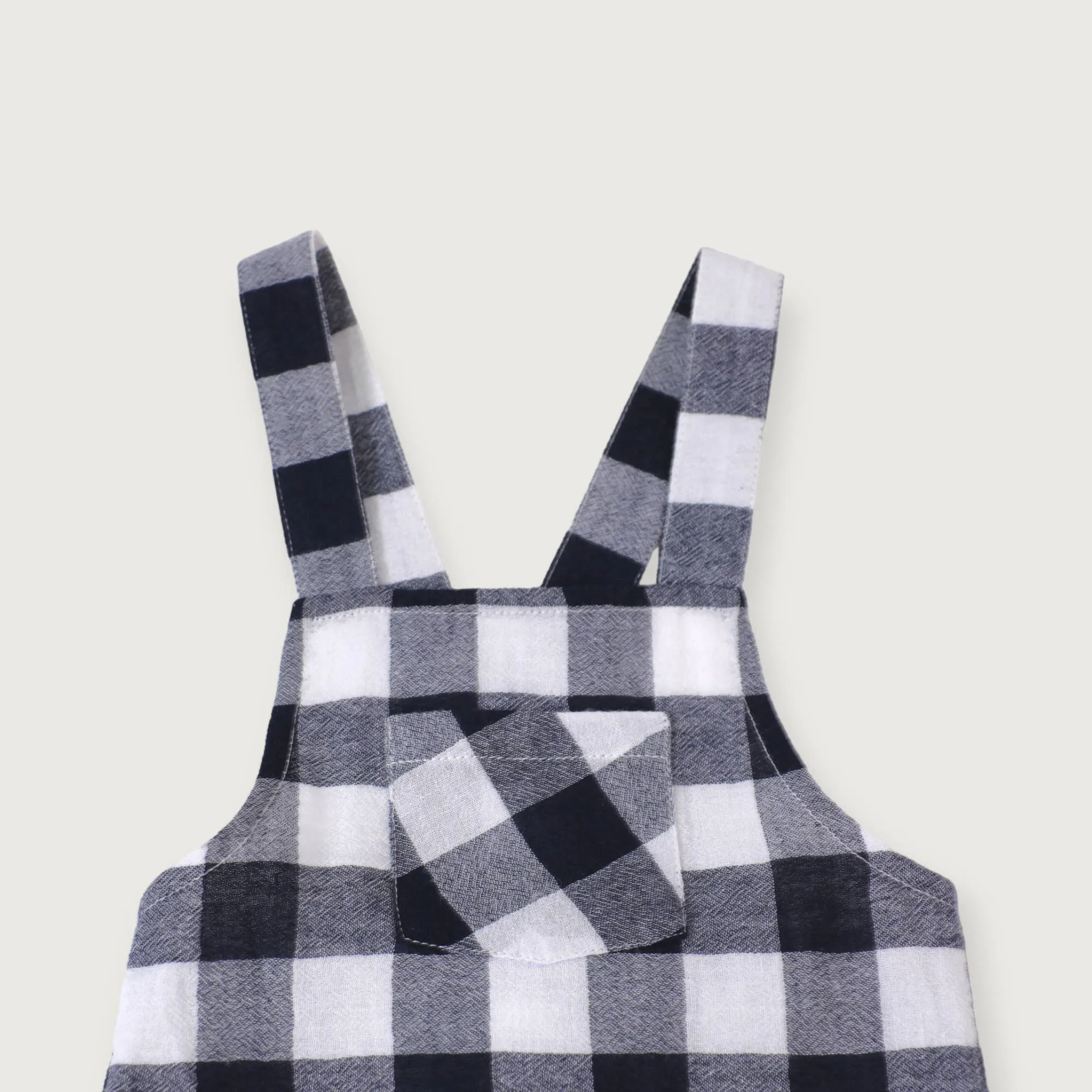 Raphael Checker Gingham Romper & Shirt Set
