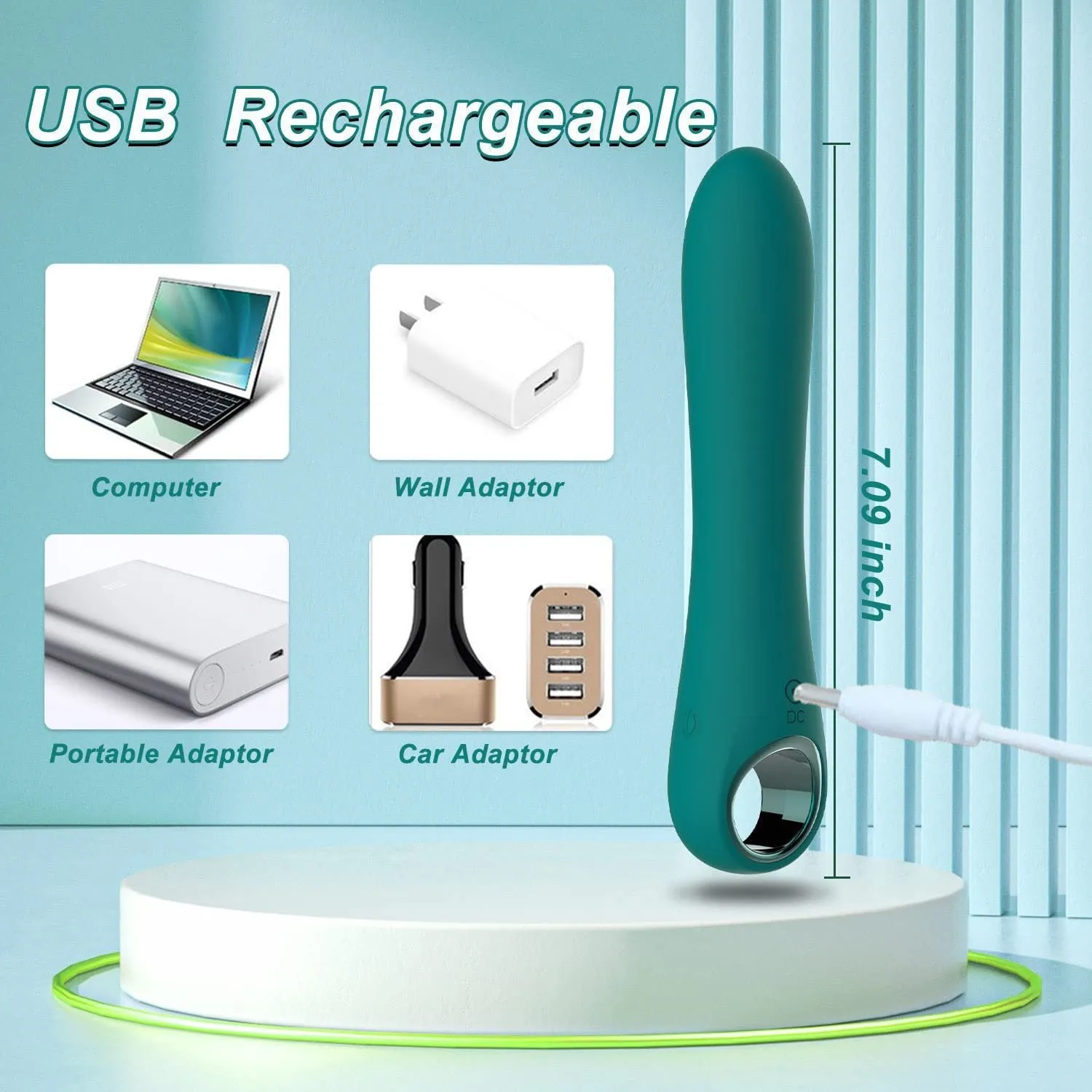 Rechargeable  Vibrating AV Stick