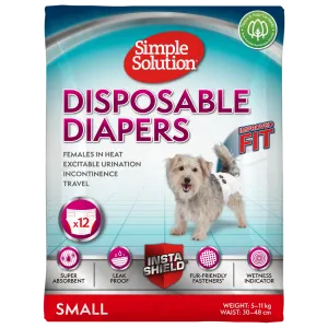 Simple Solution Disposable Diapers For Female Dogs in Heat x12