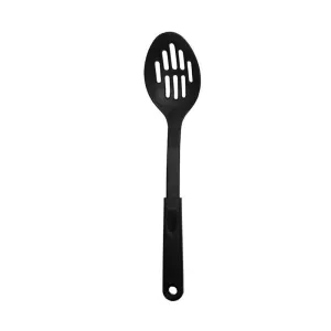 Slotted / Perforated Spoon, Black, 12"