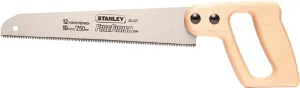 Stanley 20-221 Handsaw, 10 in L Blade, 11 TPI, Contour-Grip Handle, Wood Handle :CD 1: QUANTITY: 1