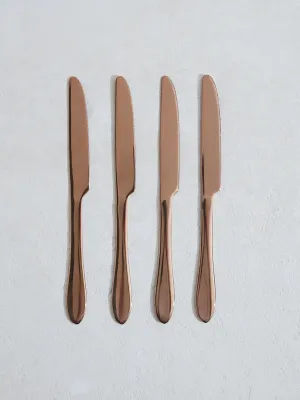 Westside Home Brown Copper Knives (Set of 4)