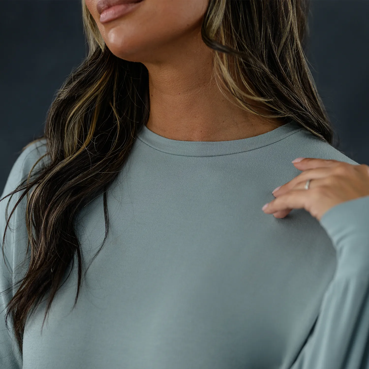Women's Pajama Set - Short   Shirt (Mist)